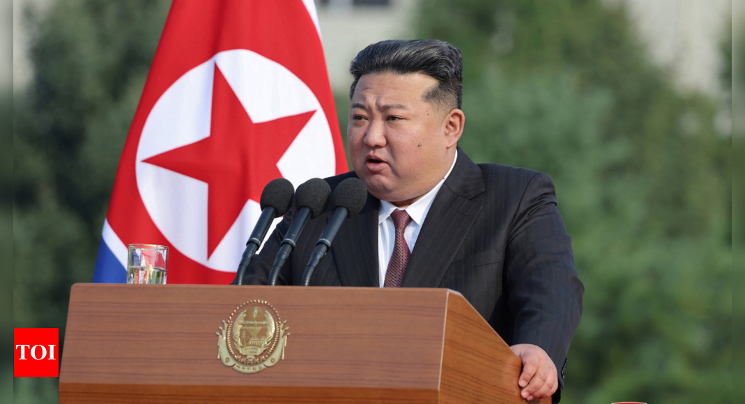 North Korea’s Kim Jong Un accuses US of ‘aggressive and hostile’ policies, warns of nuclear war risk – Times of India