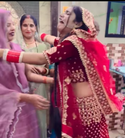 Viral video: Indian bride didn't cry, but did THIS while leaving her family