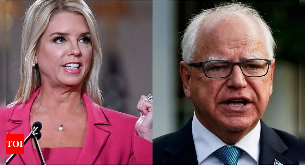 Did you know? Pam Bondi and Tim Walz are almost the same age | World News – Times of India