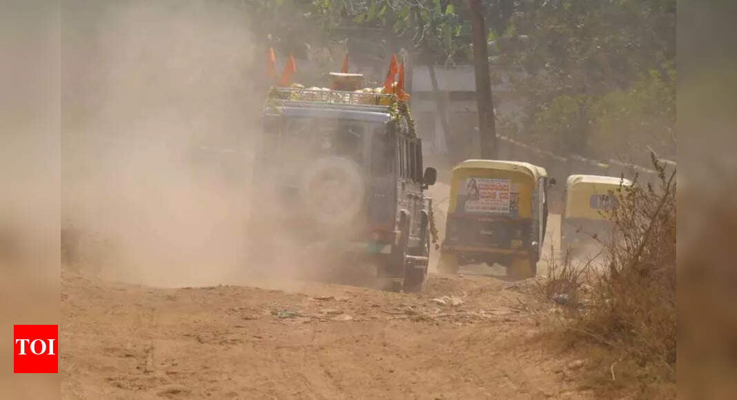 Dharwad's Dust Crisis: Commuters Suffer from Unmaintained Roads and ...