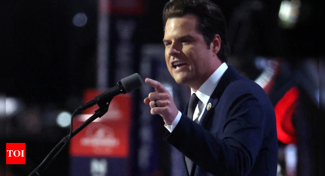 Matt Gaetz reveals his future plan: ‘Won’t return to Congress, will fight for…’ – Times of India