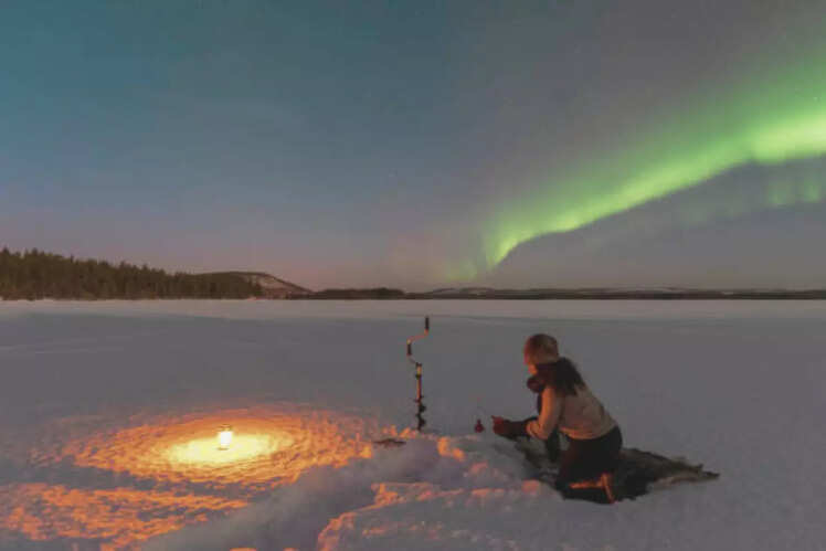 Ice fishing