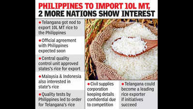 Global interest in Telangana rice, export plans underway