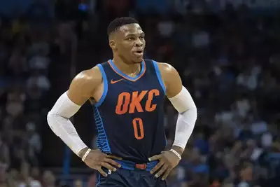 Russel Westbrook leaves NSFW message for Los Angeles Lakers fans after commanding 127-102 victory while playing for Denver Nuggets