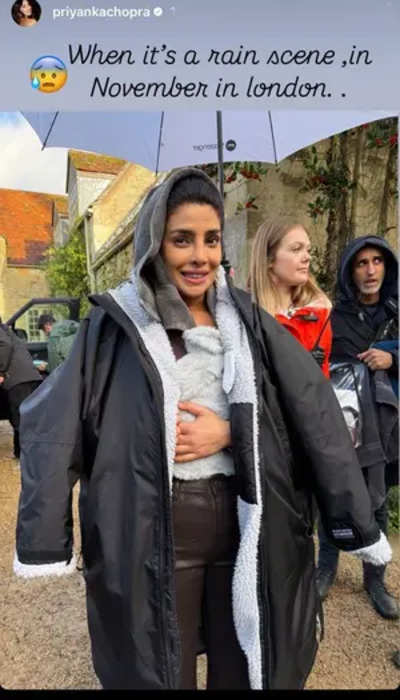 Priyanka Chopra shares 'chilling' picture as she shoots rain scene in November