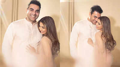 Arbaaz Khan and Sshura Khan drop mushy pics in ethnic wear, netizens say 'Ran ne bana di jodi' - PICS inside