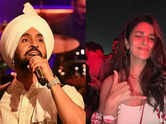 Diljit reacts to Nimrat vibing at his Pune concert