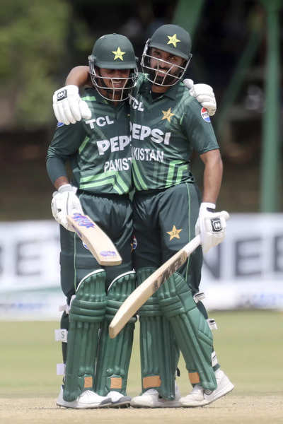 2nd ODI: Saim Ayub's century leads Pakistan to dominant 10-wicket victory over Zimbabwe