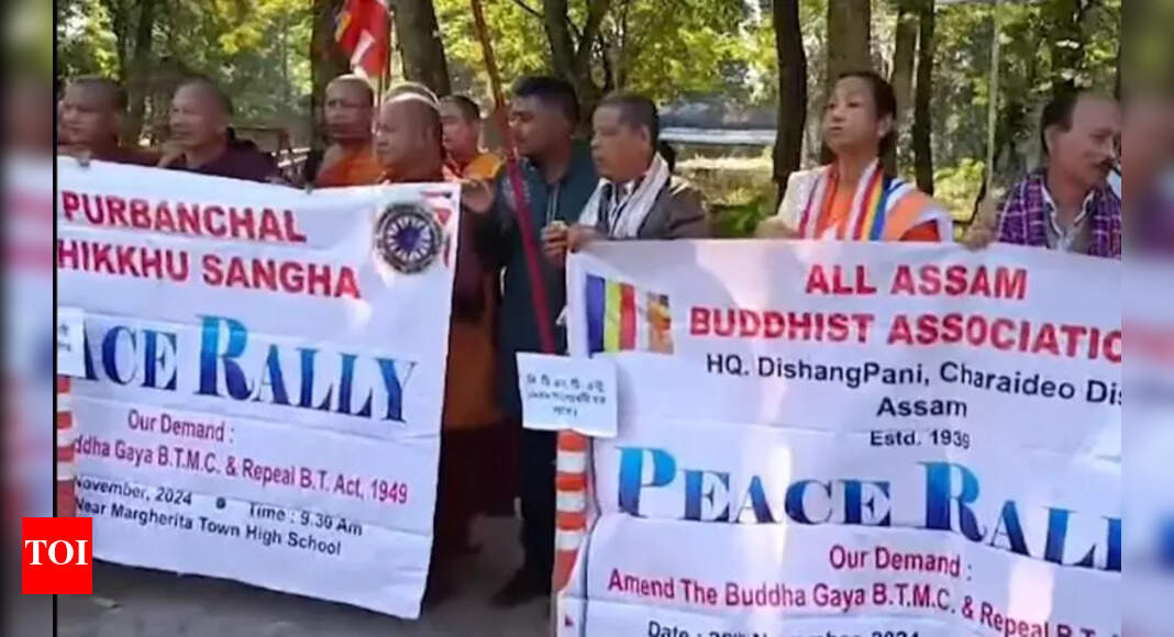 Buddhists Rally for Management Rights of Bihar's Mahabodhi Temple ...
