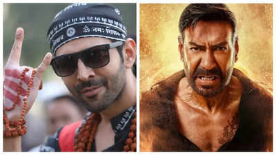 Ajay Devgn's Singham Again trails Kartik Aaryan's Bhool Bhulaiyaa 3 by more than 7 crore