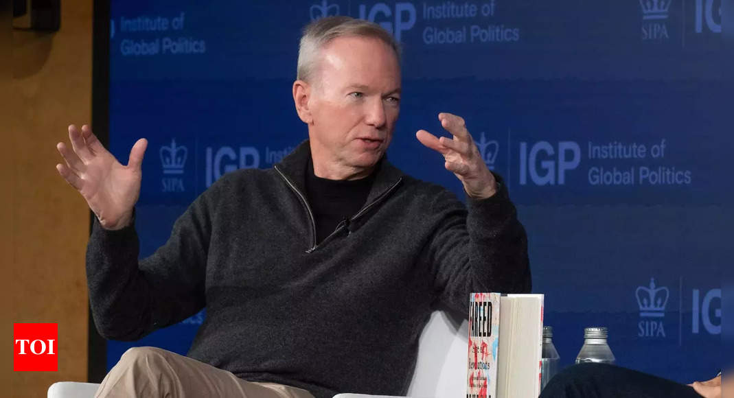 Former Google CEO Eric Schmidt has this ‘girlfriend warning’ for young men – Times of India