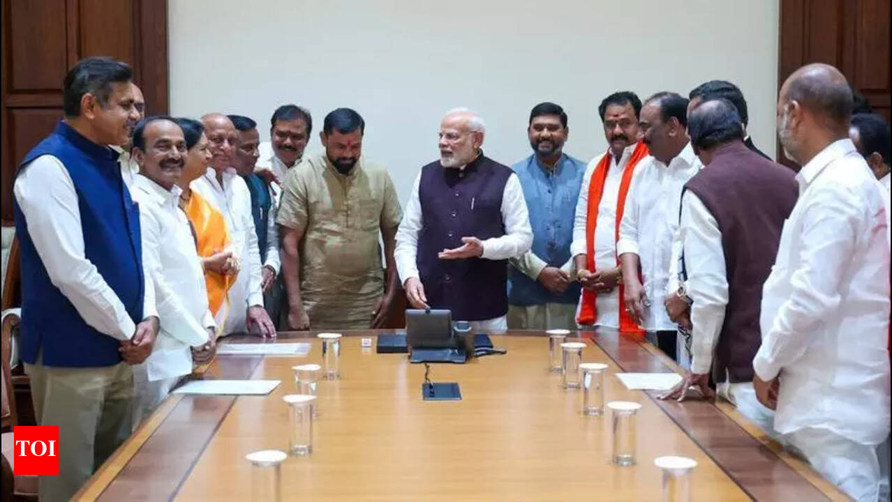 PM Modi Declares Telangana's Shift Towards BJP Amid Frustration with Congress and BRS | Hyderabad News - Times of India