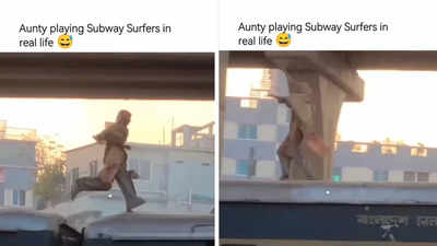 Watch: Bangladeshi woman dances and runs on roof of moving train in viral video; Internet users compare it to Subway Surfers