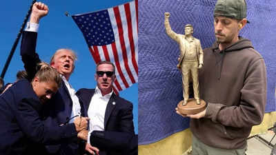 'Fitting tribute': How massive Trump ‘Fight Fight Fight’ statue celebrates his legacy