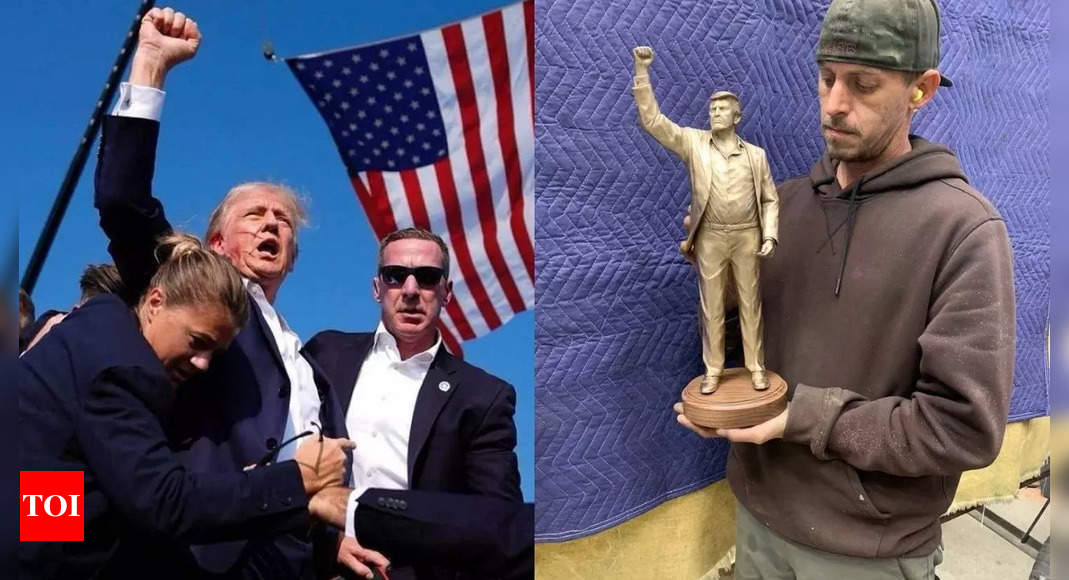 Donald Trump Statue: 'Fitting tribute': How massive Trump ‘Fight Fight ...