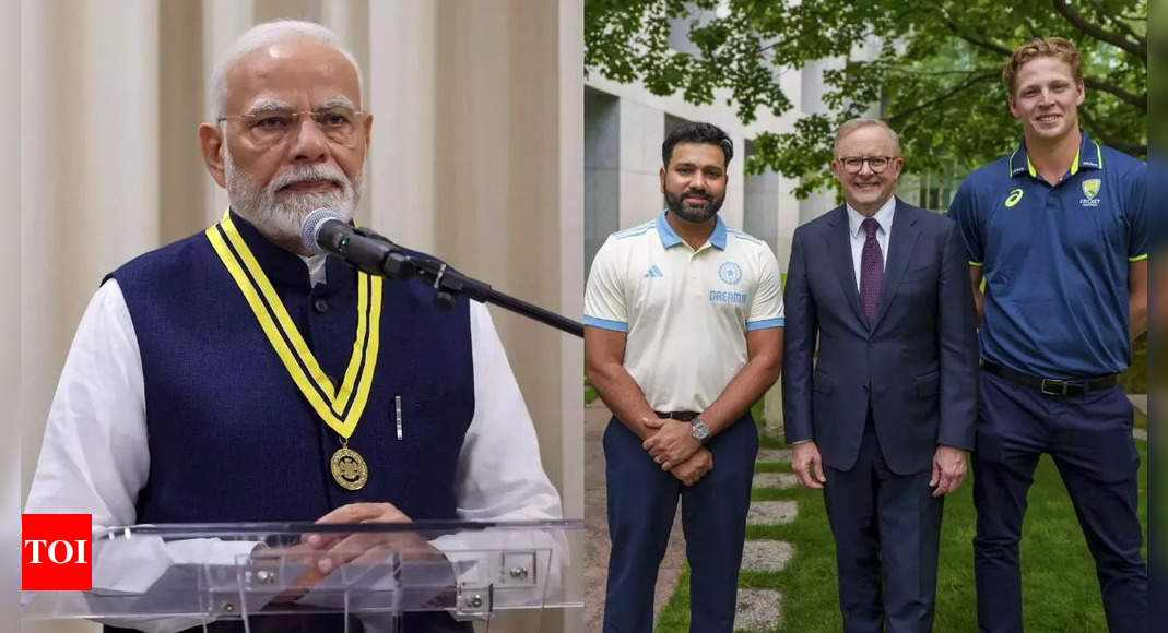 Modi backs Team India in Australia; Albanese hosts reception.