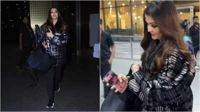 Did Aishwarya Rai Bachchan choose Aaradhya and Amitabh Bachchan's photo as her phone wallpaper? Netizens think so