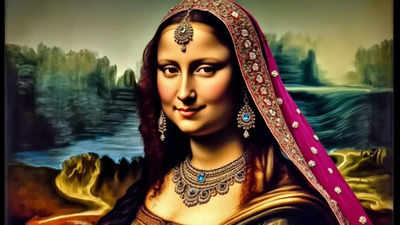 Monika Bhabhi’ or ‘Shona Lisa’: DU student creates Indian version of iconic Mona Lisa using AI, goes viral