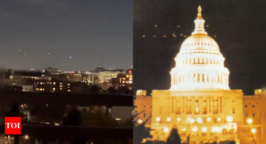 UFO sighting over Capitol Hill? Viral UFO lights snap sparks debate after Congress hearings on potential alien spacecraft |