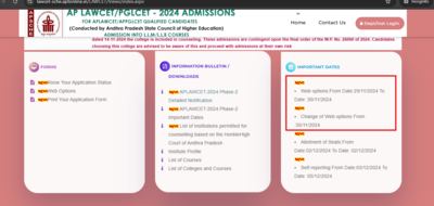 AP LAWCET Counselling 2024: Phase 2 Schedule Revised Again, Check Details Here