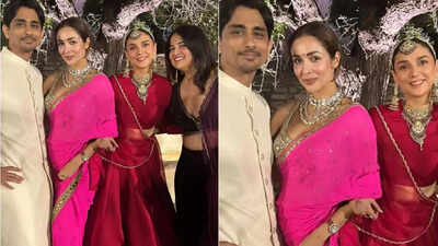 Malaika Arora saree: Malaika Arora stunned in fuchsia pink saree ...