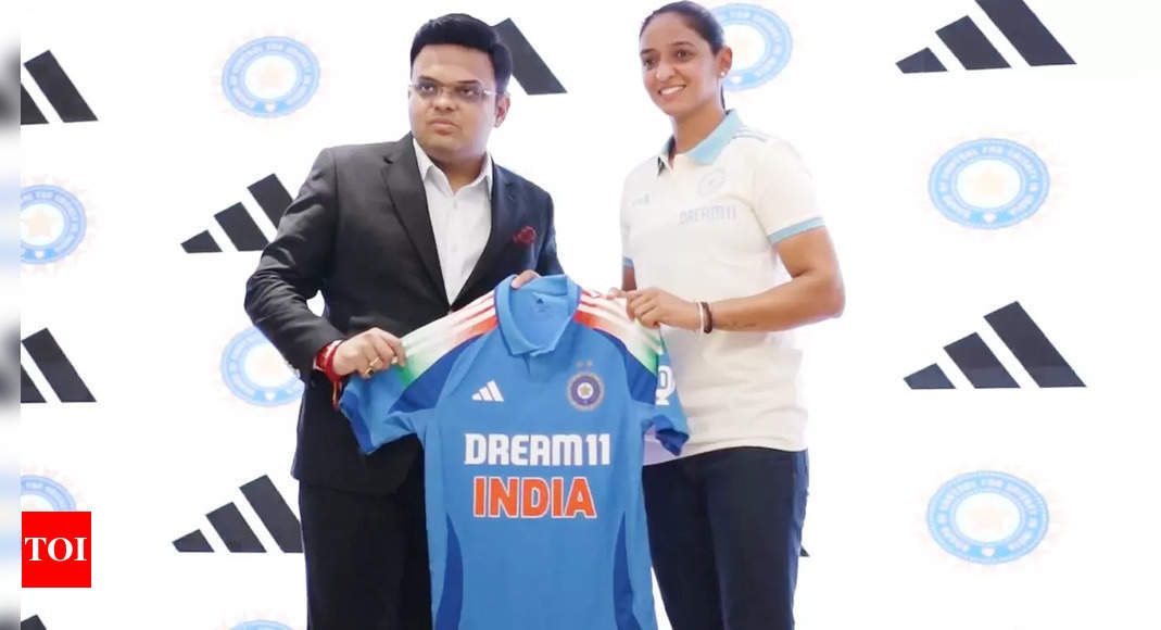 Jay Shah, Harmanpreet Kaur unveil Team India’s new ODI jersey | Cricket News – Times of India