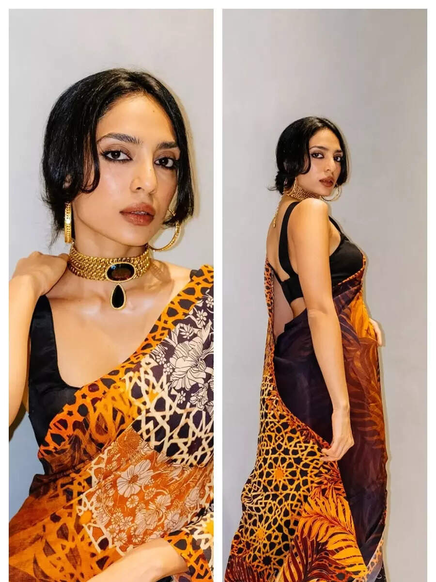 Sobhita Dhulipala channels elegance in a fierce animalprint saree