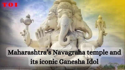 Navagraha Temple in Maharashtra: A spiritual wonder with a 42-foot-tall four-sided Ganapati