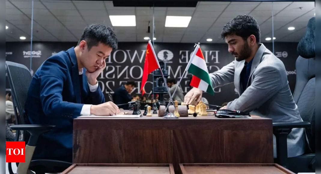 D Gukesh vs Ding Liren Recreation 5 ends in draw; scores degree at 2.5-2.5 at World Chess Championship | Chess Information – Instances of India