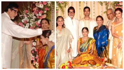 Throwback photos of Amitabh Bachchan, Jaya Bachchan, Aishwarya Rai from Shrima Rai’s baby shower go viral |