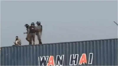 Man pushed from container is 'completely fine,' says Pakistan's information minister