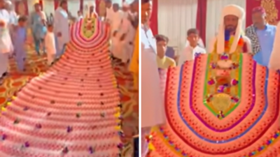 'Wearing the GDP': Groom in Pakistan flaunts 35-foot currency garland, social media reacts hilariously