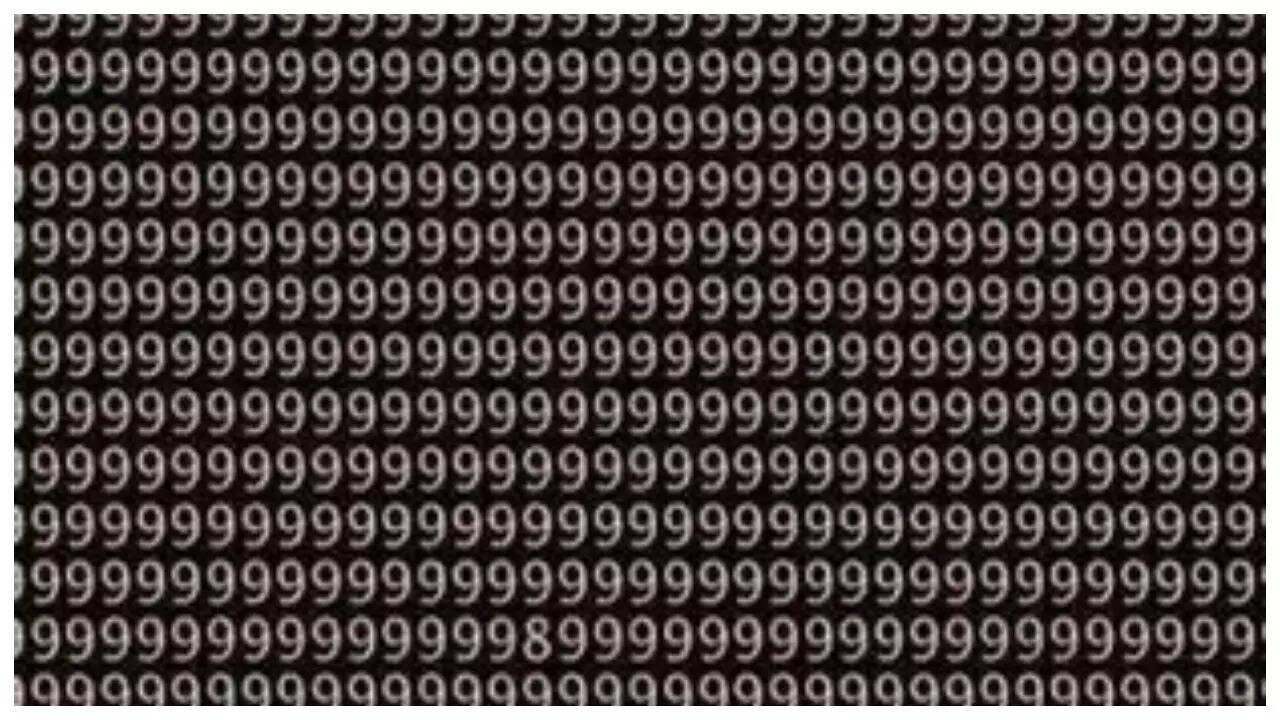 Optical illusion: Only a genius can spot the number 8 in a sea of