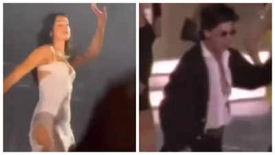 Dua Lipa NAILS Shah Rukh Khan's choreography in 'Levitating x Woh Ladki Jo' mash-up performance - WATCH