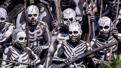 Why the Chimbu tribe paints themselves in skeletal designs