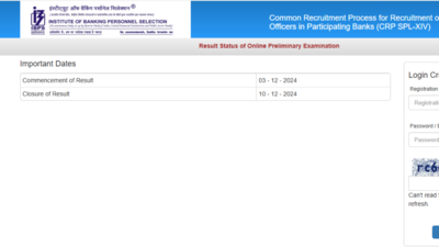 IBPS SO Prelims Result 2024 declared at ibps.in: Check direct link here