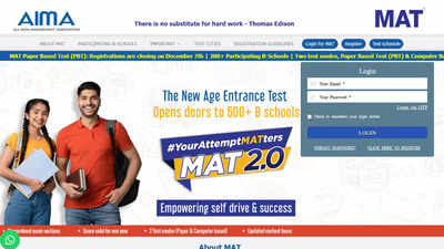 AIMA MAT admit card 2024 released for CBT 1; download here