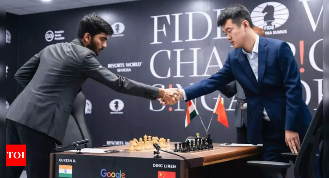 D Gukesh stunned by Ding Liren’s defence in another draw at World Chess Championship | Chess News – Times of India