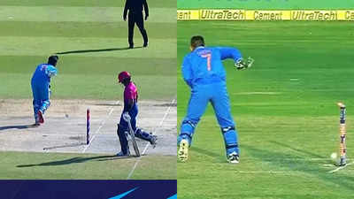 India U19 keeper Harvansh Pangalia pulls off MS Dhoni-like no-look throw, attempt goes viral. Watch