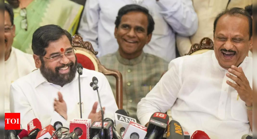 ‘Dada experienced in taking both morning, evening oaths’: Eknath Shinde’s cheeky dig at Ajit Pawar | India News