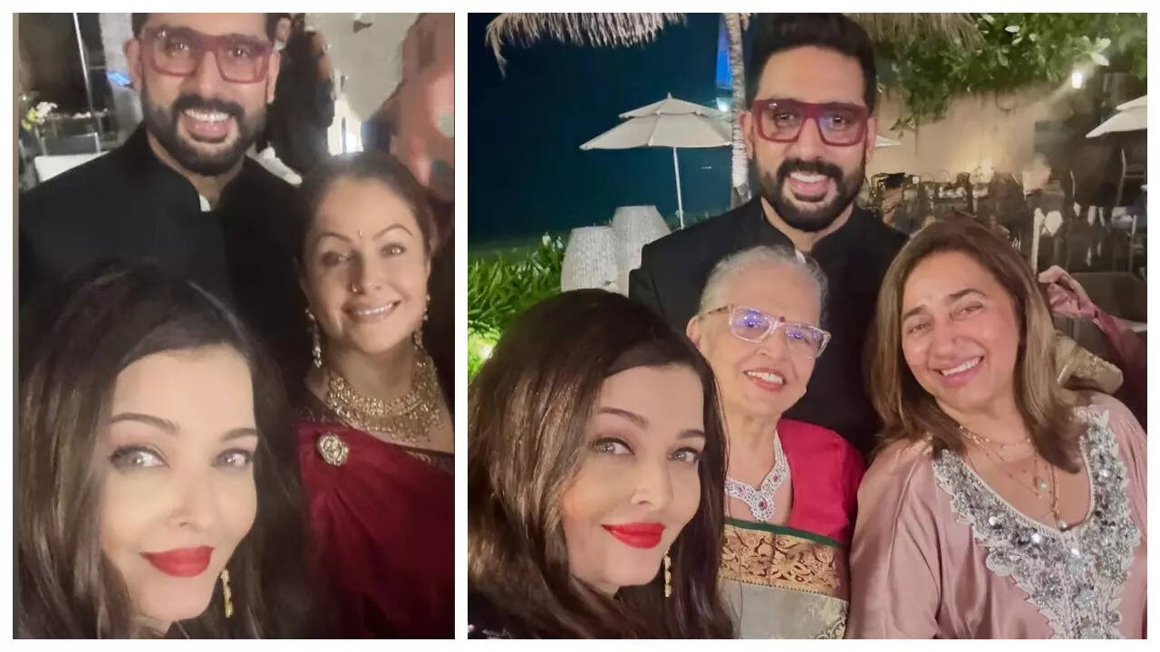 Abhishek Bachchan and Aishwarya Rai laugh off divorce rumours; make FIRST  appearance together at party - Pics Inside | - Times of India