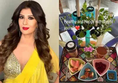 Sangeeta Bijlani shares glimpse of her 'healthy morning'