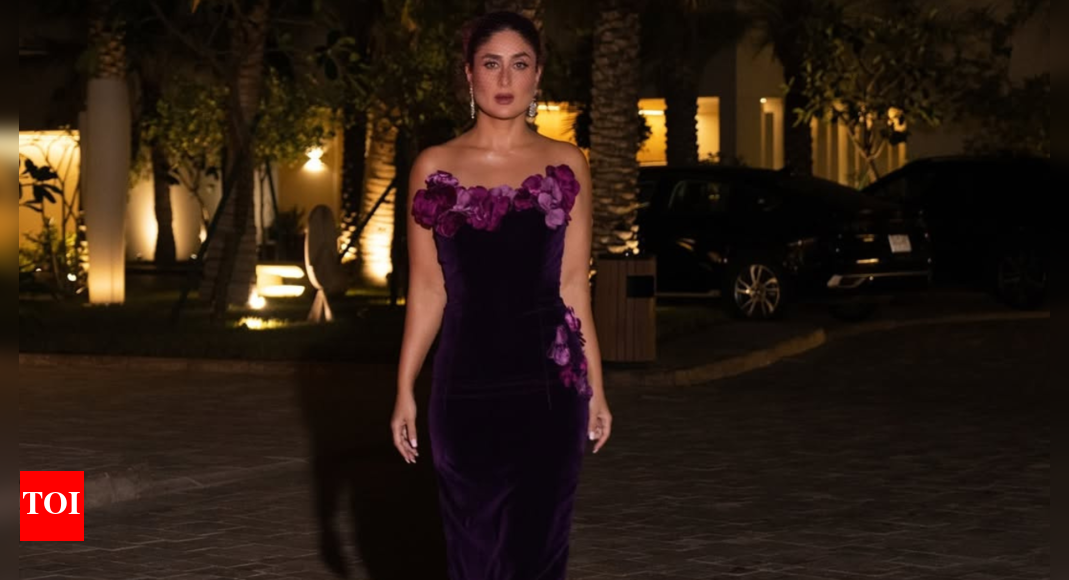 kareena kapoor purple dress Kareena Kapoor Khan aces the maternity fashion sporting a breezy lavender  dress!