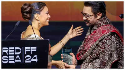 Eva Longoria showers praise on Aamir Khan for his contribution to global cinema with Lagaan, 3 Idiots and Dangal at Red Sea Festival