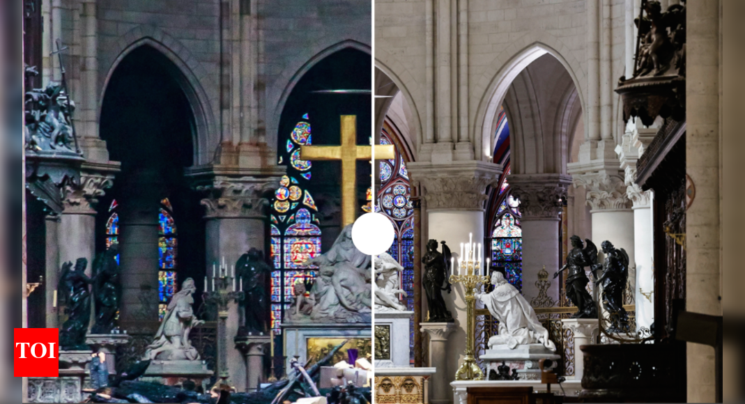 Notre Dame cathedral in Paris set to reopen 5 years after fire: Who's attending? - Times of India