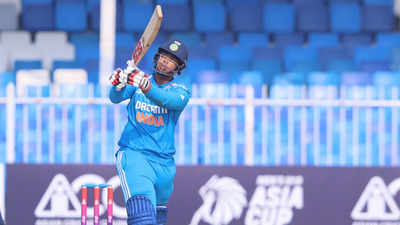 Vaibhav Suryavanshi smacks six out of the stadium in 31-run over at U-19 Asia Cup - WATCH