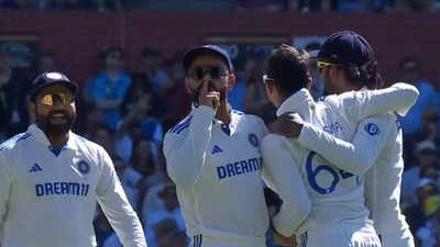 Virat Kohli shushes Australian spectators after Marnus Labuschagne's wicket in Adelaide - WATCH