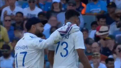 Watch: Rishabh Pant gees up Mohammed Siraj amid Australian boos in Adelaide