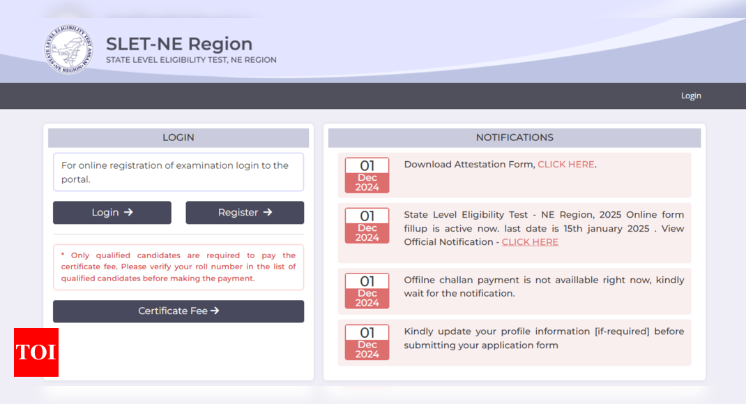 Assam SLET 2025 registration underway, exam in March 2025: Direct link to apply here