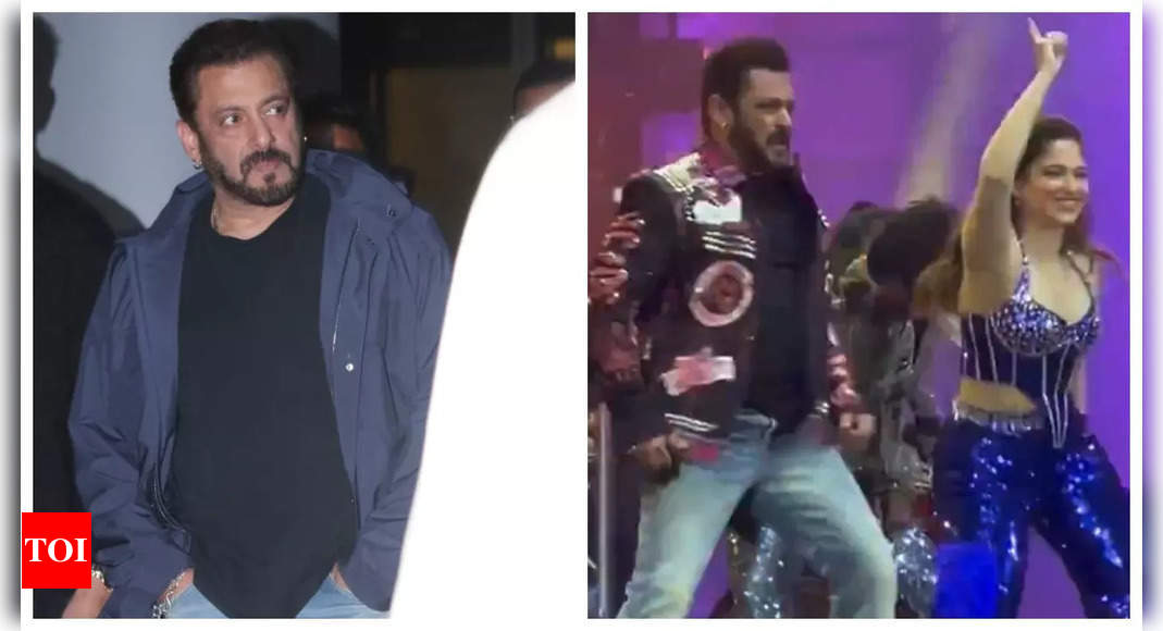 Salman Khan returns home amidst tight security after rocking the stage with Tamannaah in Dubai – WATCH |